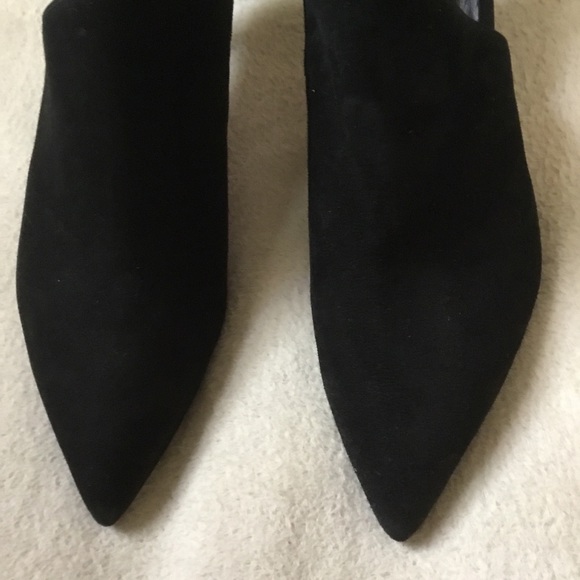 New Aquatalia black suede open sided booties 8.5 - Picture 8 of 11